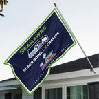 Seattle Seahawks Super Bowl LX Champions 3D Double-side House Flag – MAITM14827