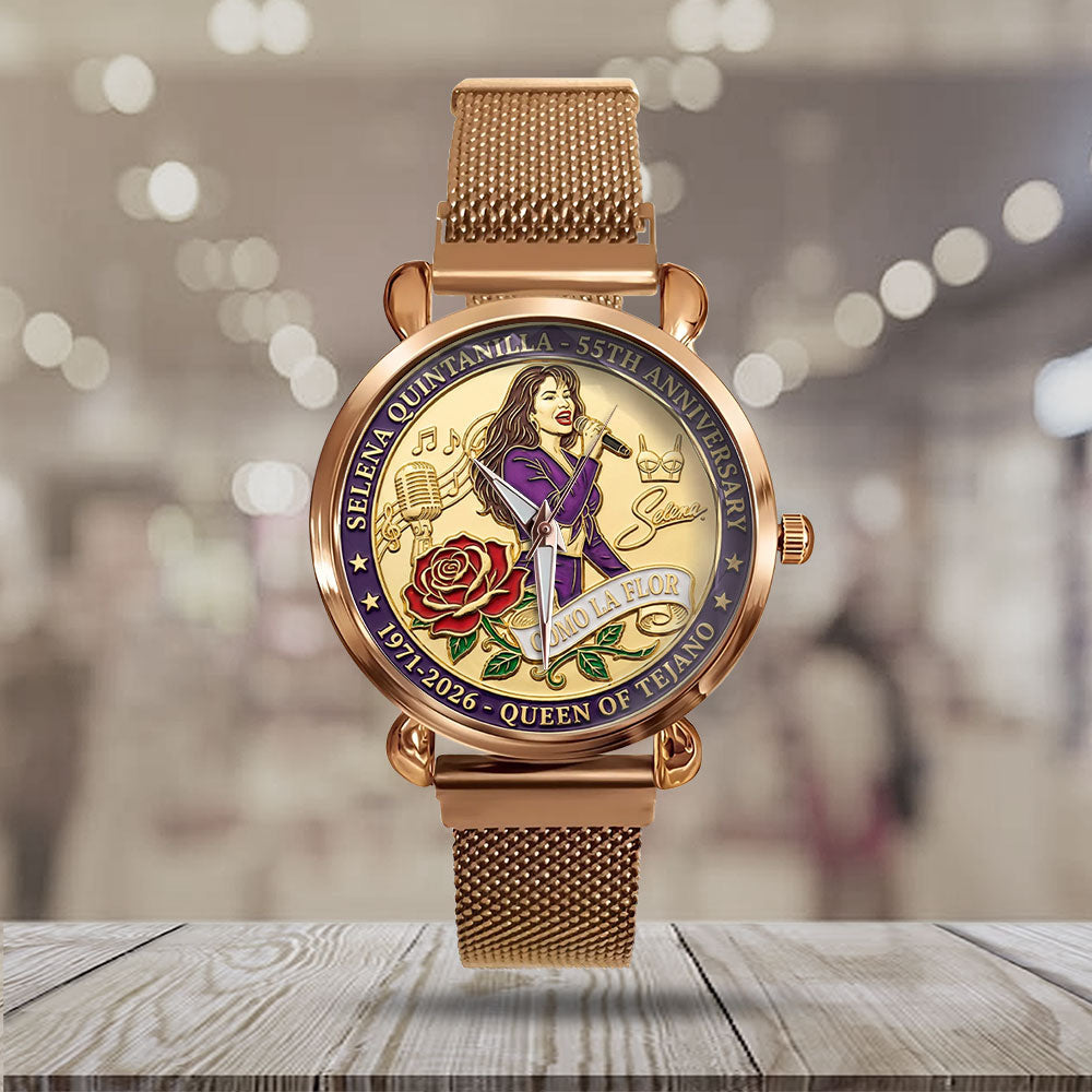 Selena 55th Anniversary Mesh Strap Quartz Watch – MAITM14596
