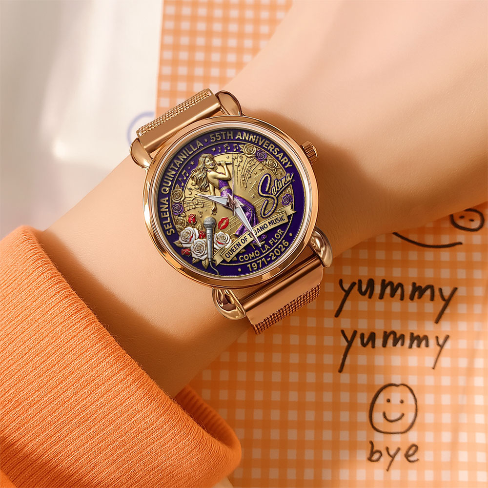 Selena 55th Anniversary Mesh Strap Quartz Watch – MAITM14598
