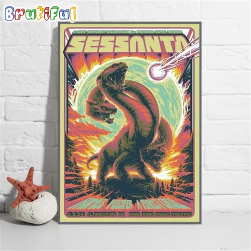 Sessanta Pine Knob Music Theatre Clarkston Mi May 2024 Wall Art Poster Canvas