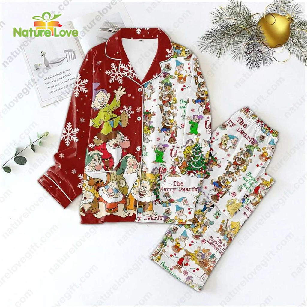 Seven Dwarfs Merry Dwarfs Disney Christmas Pajamas Set