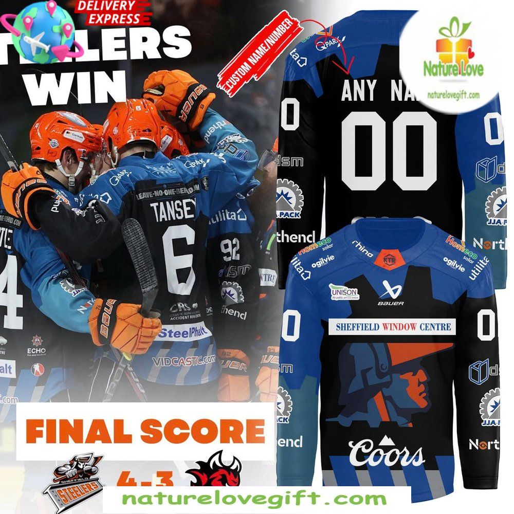Hockey Jersey Sheffield Steelers Match Night Special