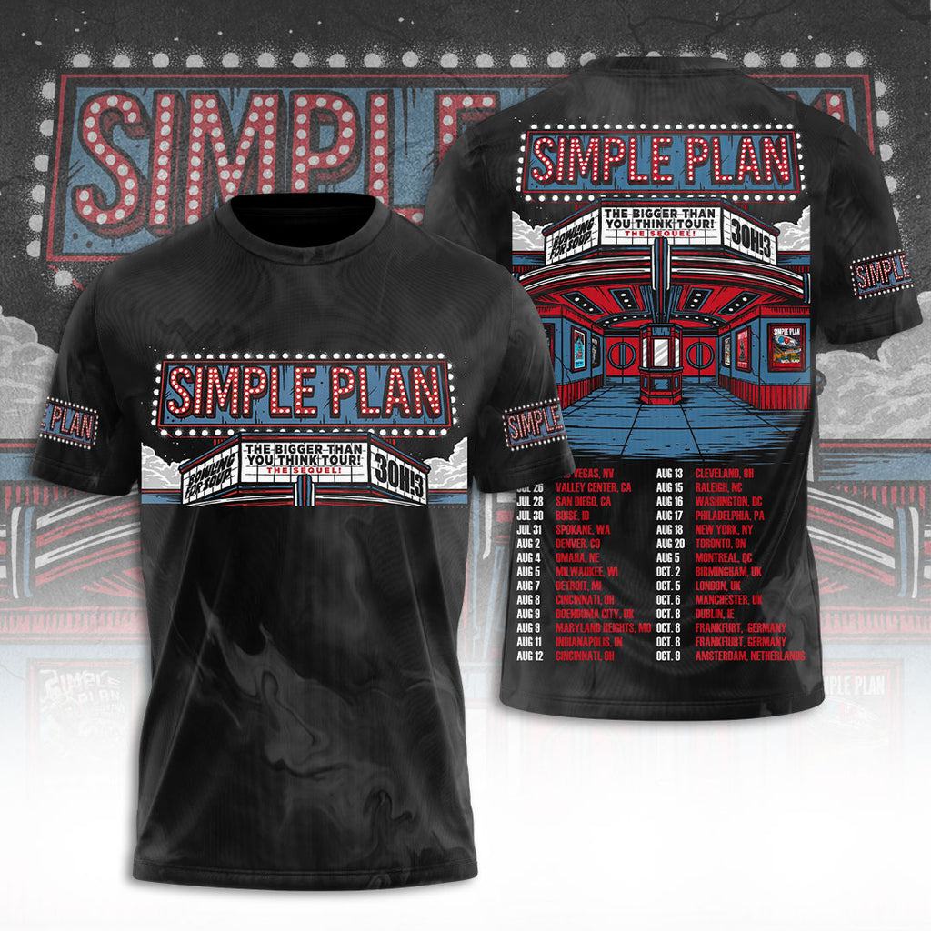Simple Plan Tour 2026 3D Apparel – TANTN22600