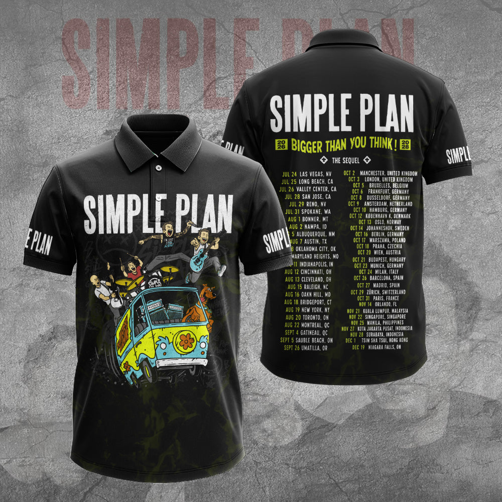 Simple Plan Tour 2026 3D Apparel – GNE7908