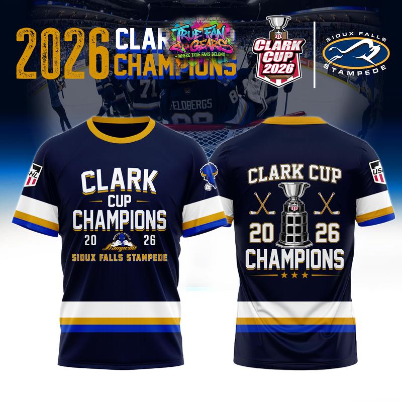 Sioux Falls Stampede 2026 Clark Cup Champions Limited Edition Shirt