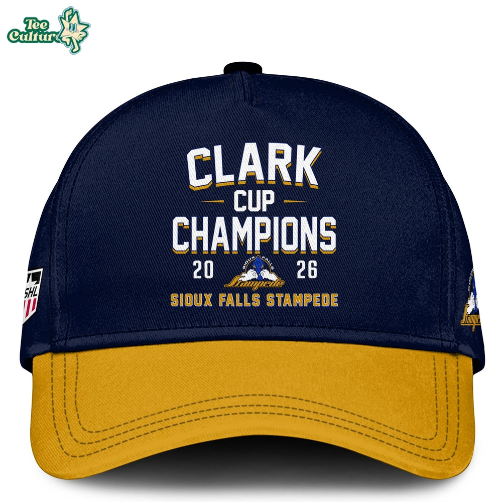 Sioux Falls Stampede 2026 USHL Clark Cup Champions Hoodie Limited Edition