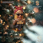 Snoop Dogg Hot Dog Taco Funny Ornament