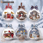 Snoopy Happy Holidays Snow Ball Ornament