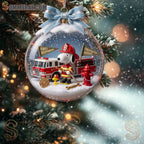 Snoopy Happy Holidays Snow Ball Ornament