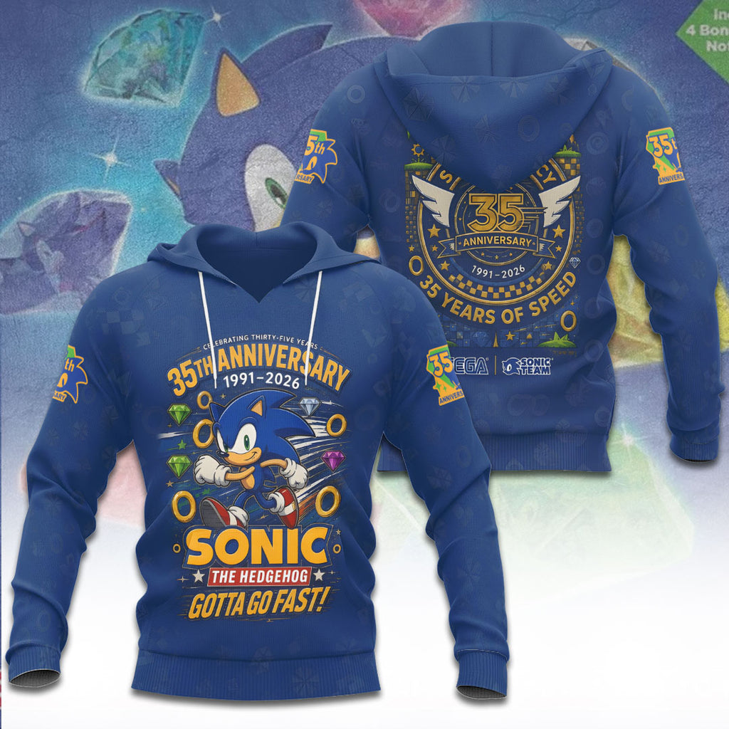 Sonic the Hedgehog 35th Anniversary 3D Apparel – TANTN23984