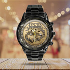 Sonic the Hedgehog 35th Anniversary Black Stainless Steel Watch – TANTN23992