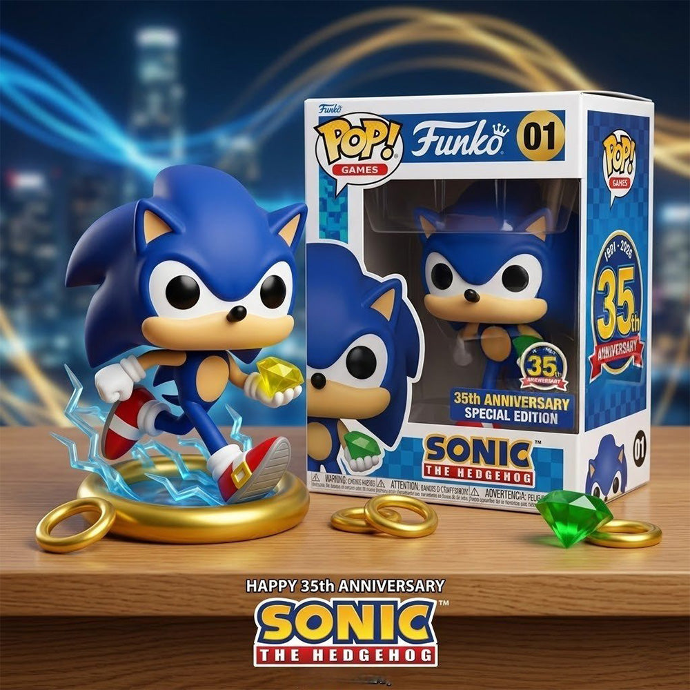 Sonic the Hedgehog 35th Anniversary 3D Collectible Vinyl Figure – TANTN24054