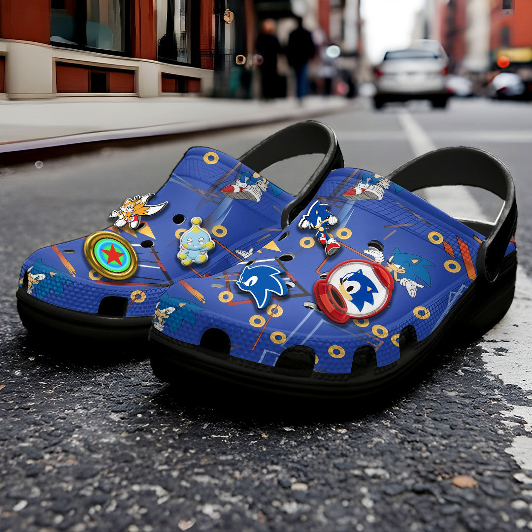 Sonic the Hedgehog 35th Anniversary Custom Clogs – TANTN24094