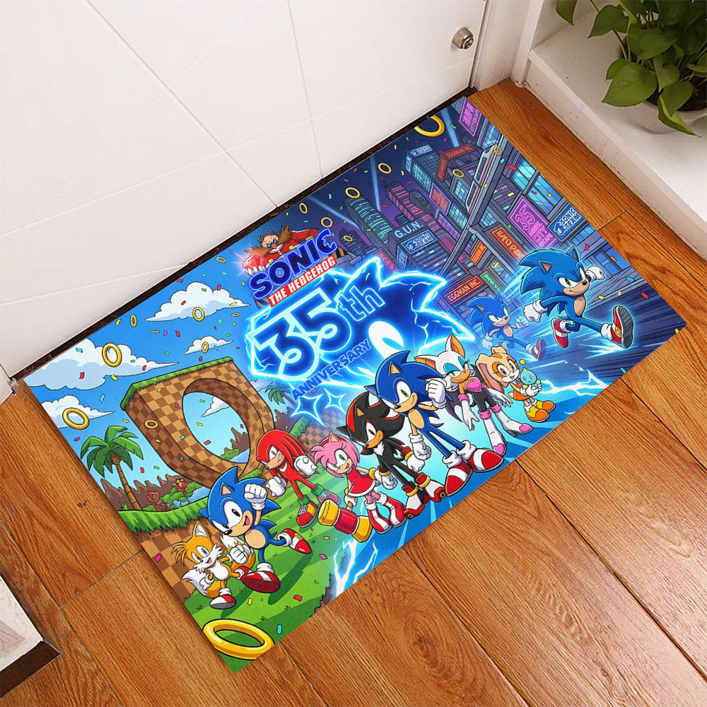 Sonic the Hedgehog 35th Anniversary Custom Doormat – TANTN24082