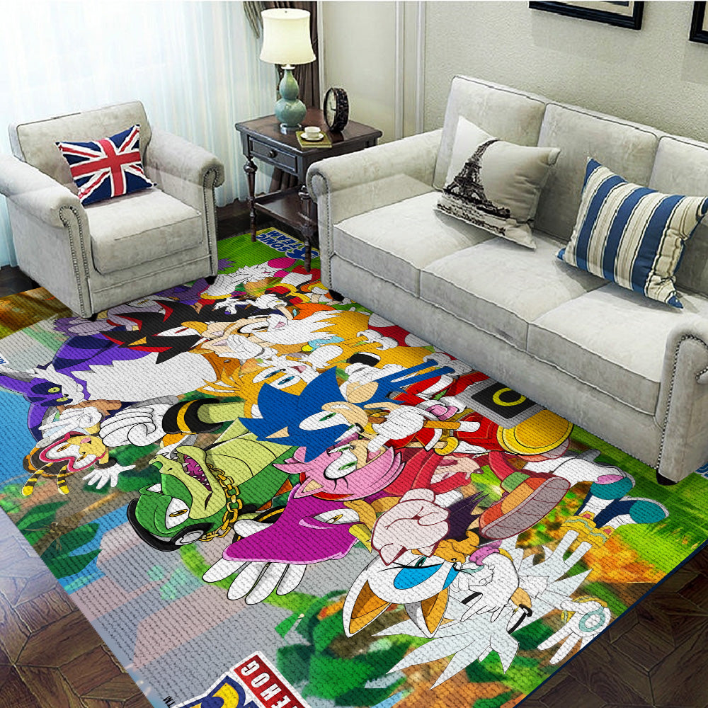 Sonic the Hedgehog 35th Anniversary Rectangular Rug – TANTN24083