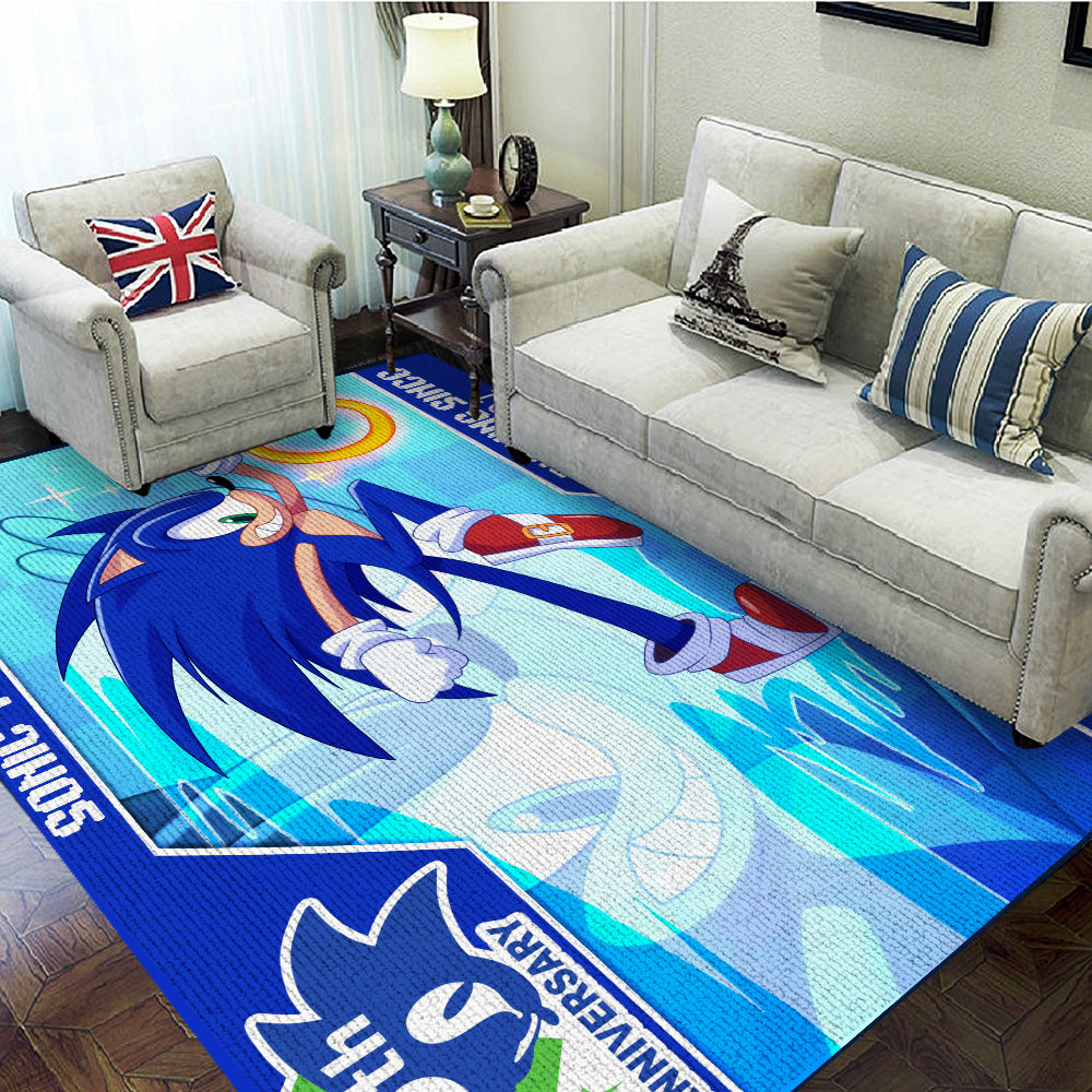 Sonic the Hedgehog 35th Anniversary Rectangular Rug – TANTN24085