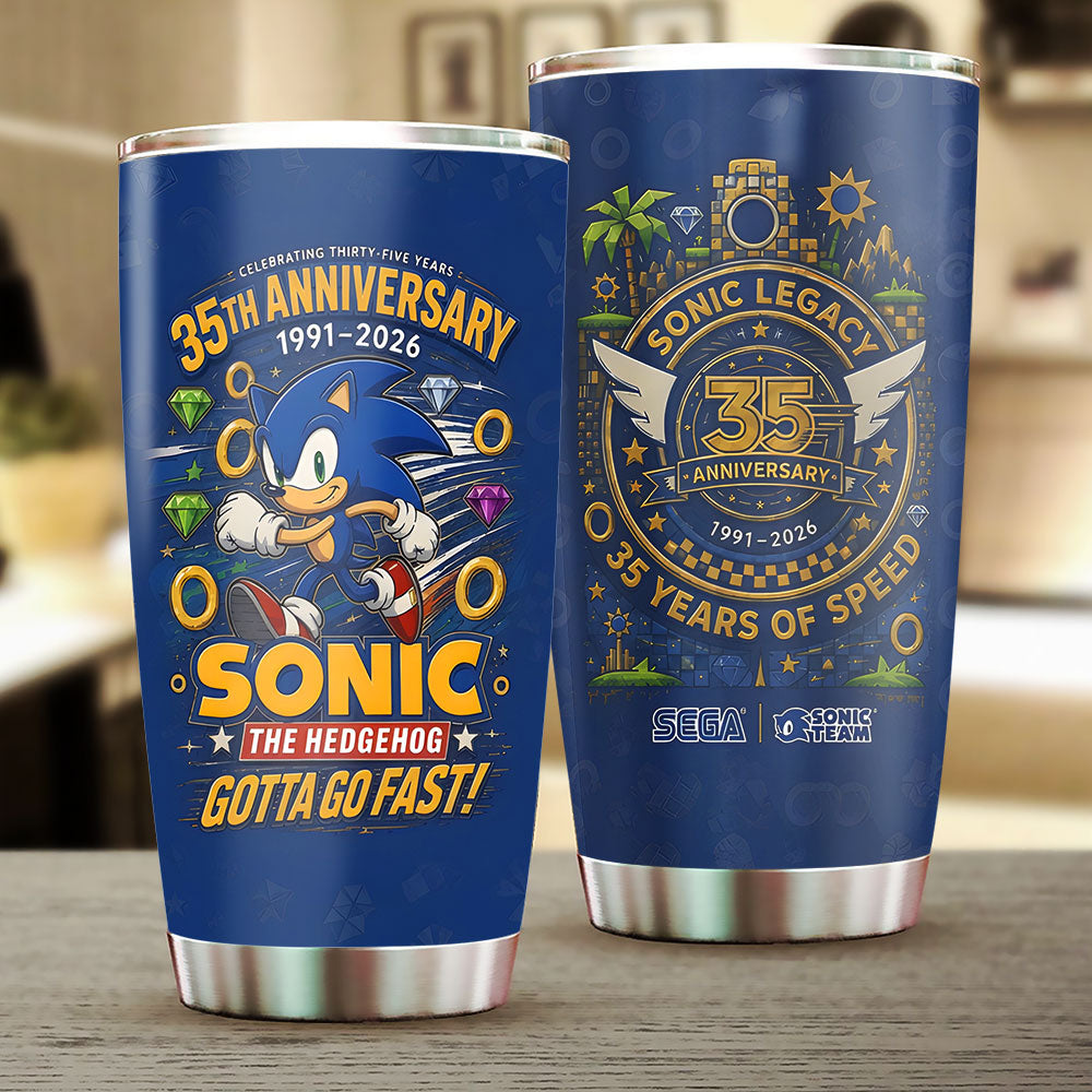 Sonic the Hedgehog 35th Anniversary Tumbler Cup – TANTN23985
