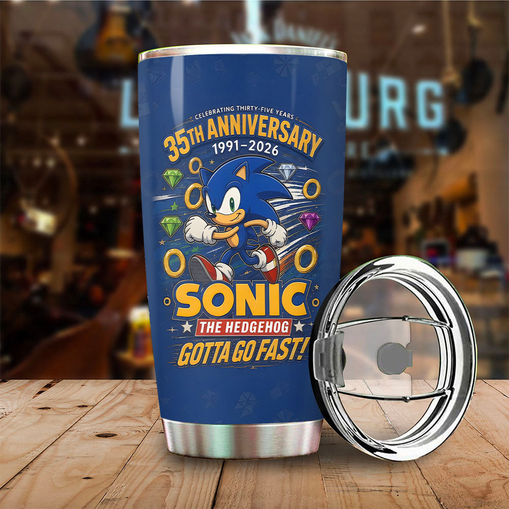 Sonic the Hedgehog 35th Anniversary Tumbler Cup – TANTN23985
