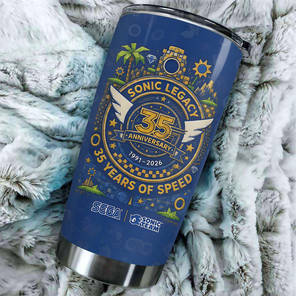 Sonic the Hedgehog 35th Anniversary Tumbler Cup – TANTN23985