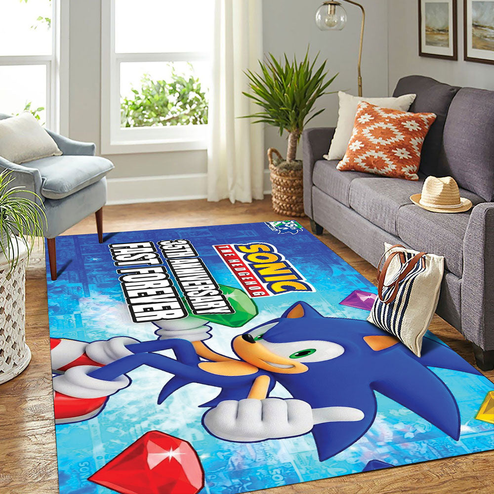 Sonic the Hedgehog 35th Anniversary Rectangular Rug – TMTHU7267