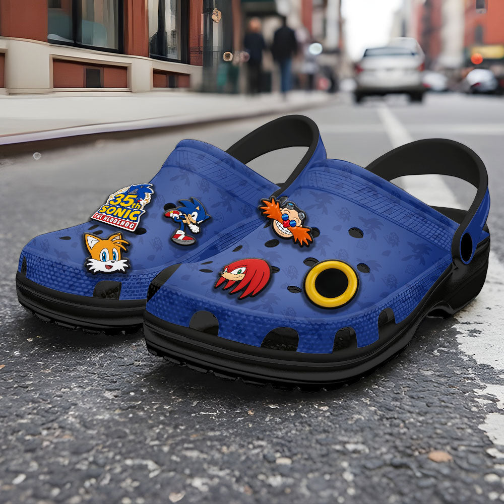 Sonic the Hedgehog 35th Anniversary Custom Clogs – GNE7568