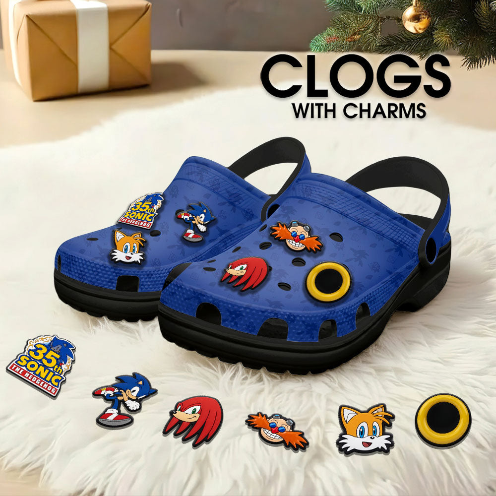 Sonic the Hedgehog 35th Anniversary Custom Clogs – GNE7568