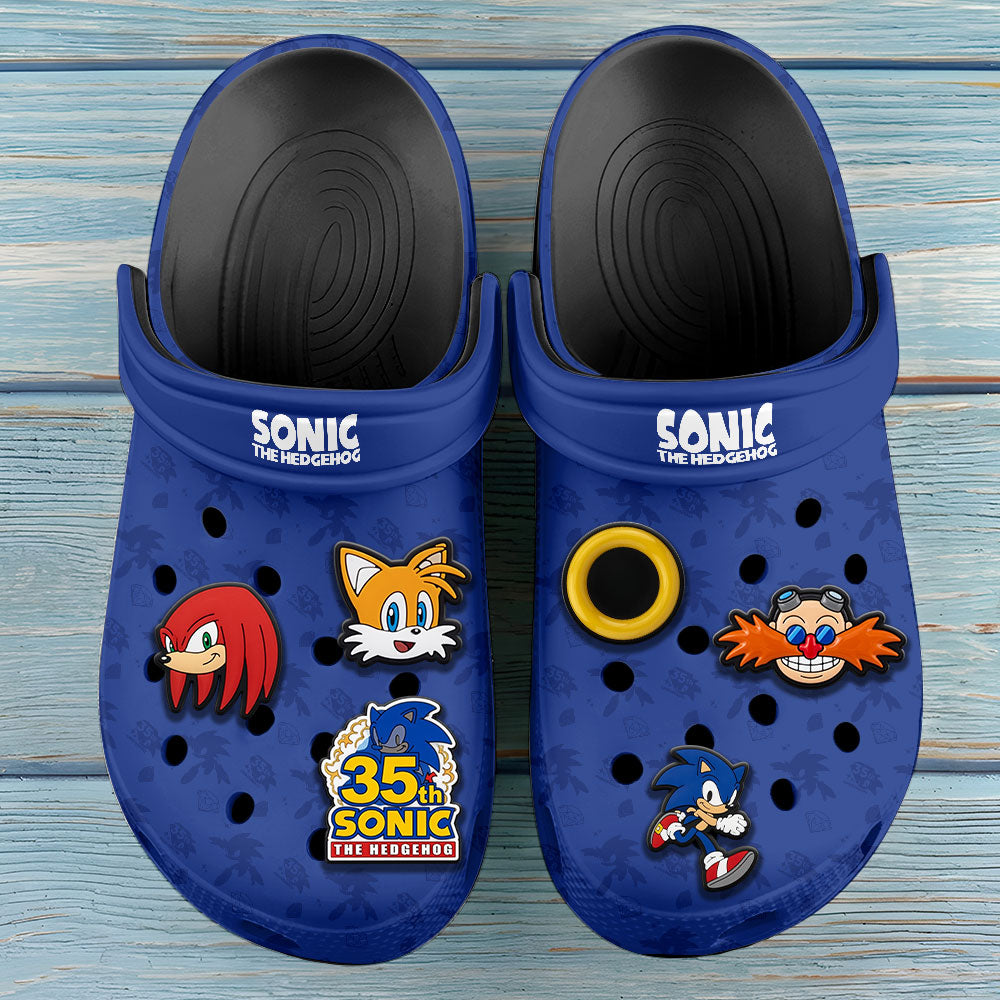 Sonic the Hedgehog 35th Anniversary Custom Clogs – GNE7568