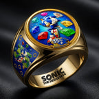 Sonic the Hedgehog 35th Anniversary 3D Engraved Ring – GNE7289