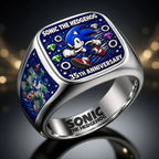 Sonic the Hedgehog 35th Anniversary 3D Engraved Ring – HOATT20367