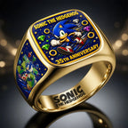 Sonic the Hedgehog 35th Anniversary 3D Engraved Ring – HOATT20367