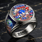 Sonic the Hedgehog 35th Anniversary 3D Engraved Ring – HOATT20658