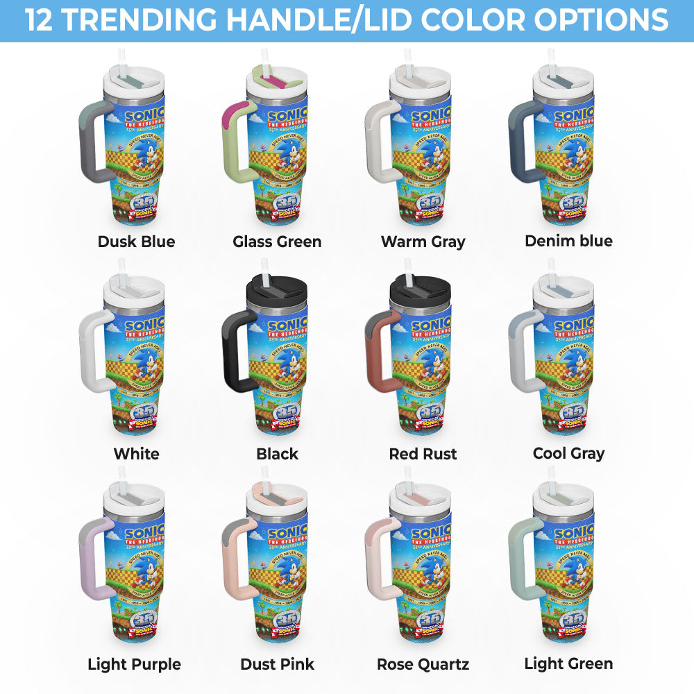 Sonic the Hedgehog 35th Anniversary 40oz Tumbler – TMTHU7235