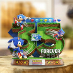 Sonic the Hedgehog 35th Anniversary Custom Shape Acrylic Plaque – TMTHU7265