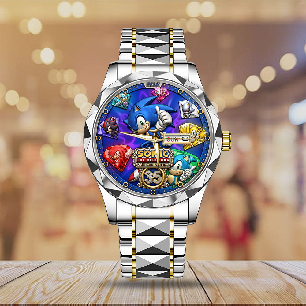 Sonic the Hedgehog 35th Anniversary Alloy Luxury Quartz Watch – TMTHU7154