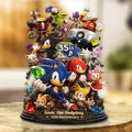 Sonic the Hedgehog 35th Anniversary Custom Shape Acrylic Plaque – GNE7451