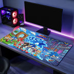 Sonic the Hedgehog 35th Anniversary Custom Gaming Desk Mat – TMTHU7141