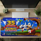 Sonic the Hedgehog 35th Anniversary Custom Gaming Desk Mat – TMTHU7143