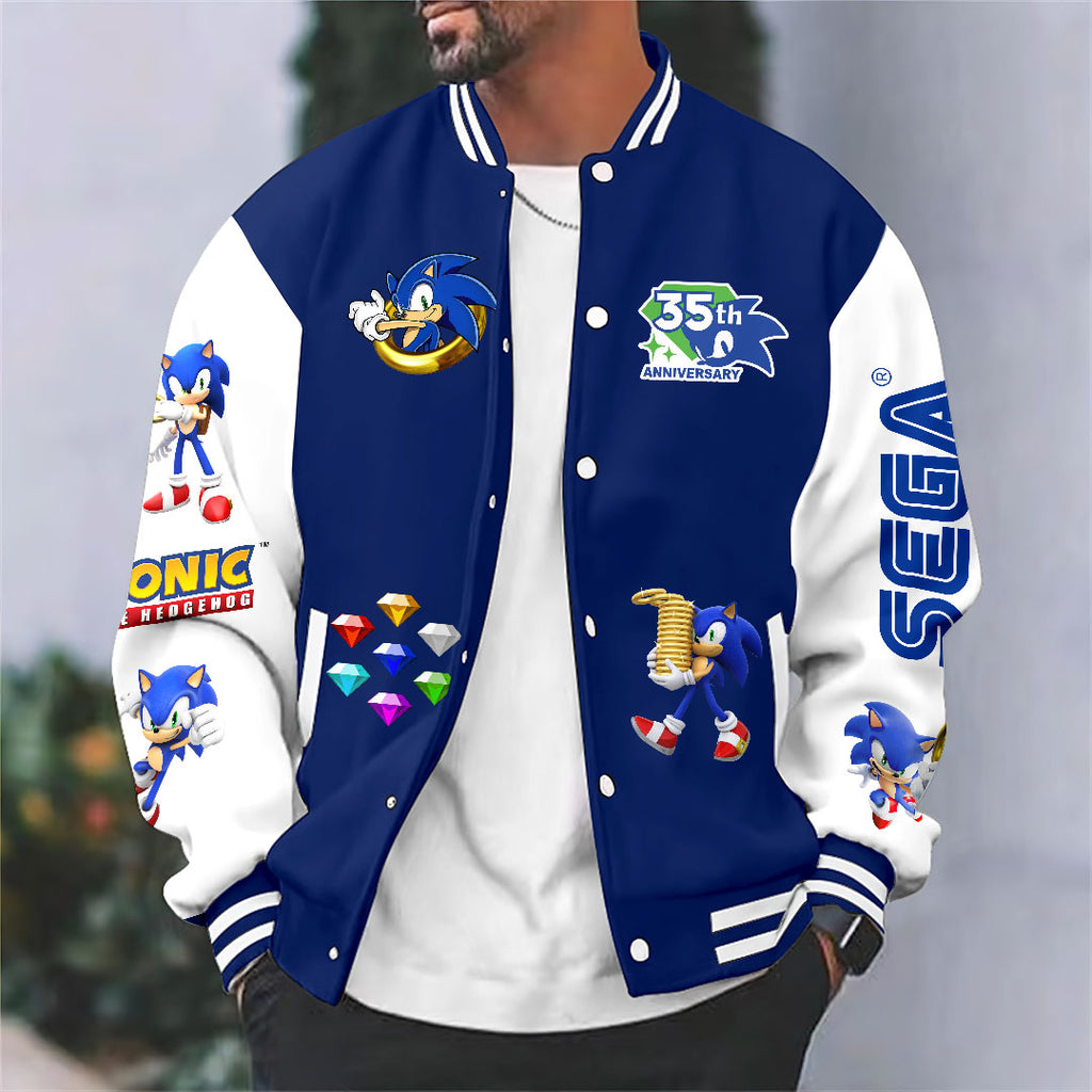 Sonic the Hedgehog 35th Anniversary Varsity Jacket – HOATT19191