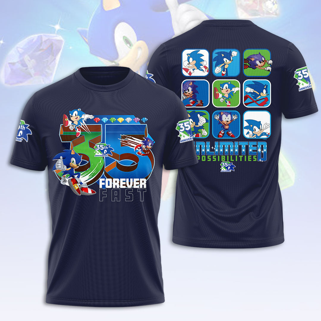 Sonic the Hedgehog 35th Anniversary 3D Apparel – HOATT19157