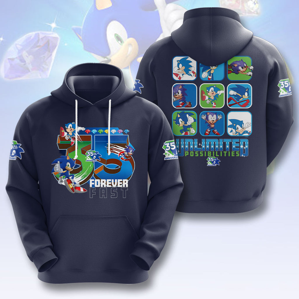 Sonic the Hedgehog 35th Anniversary 3D Apparel – HOATT19157
