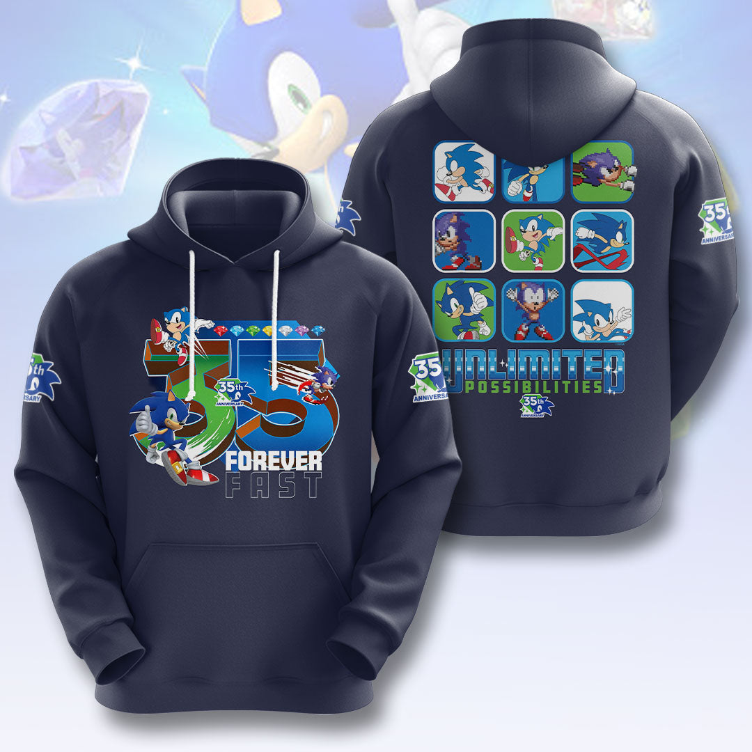 Sonic the Hedgehog 35th Anniversary 3D Apparel – HOATT19157