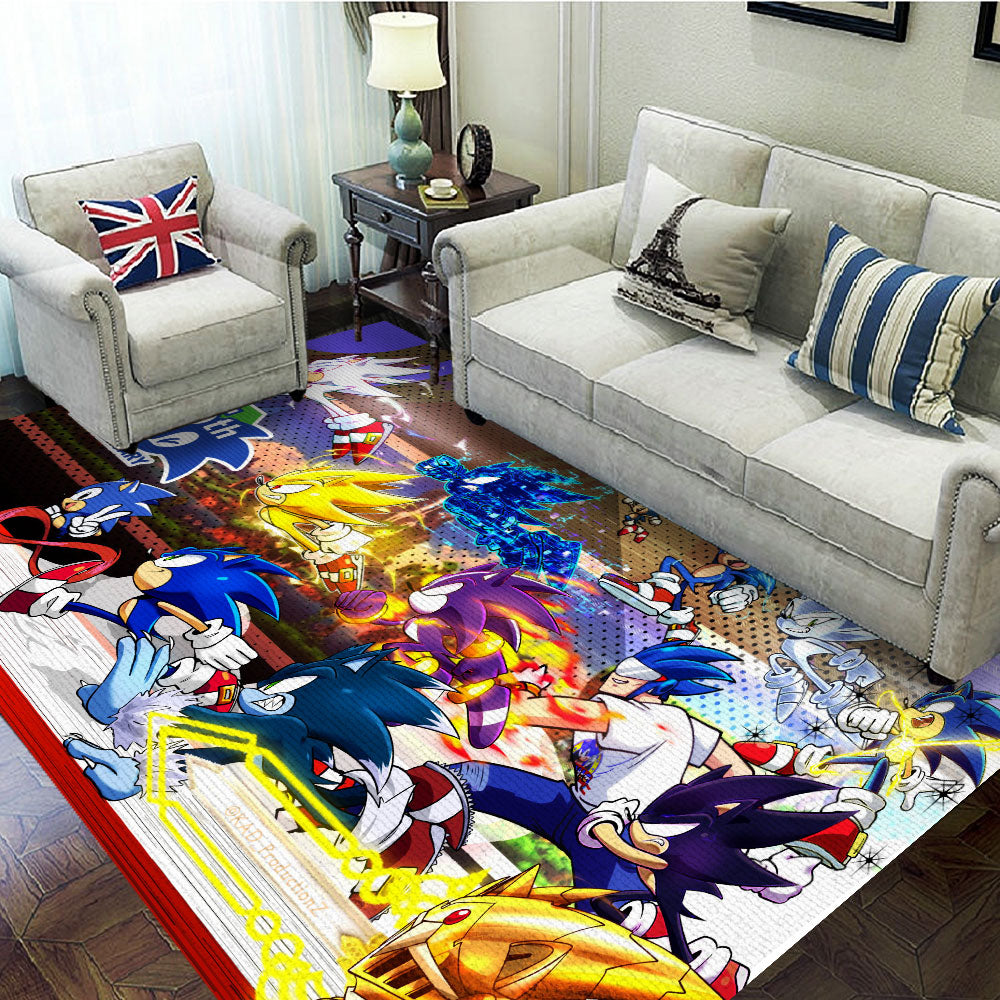 Sonic the Hedgehog 35th Anniversary Rectangular Rug – TANTN24088