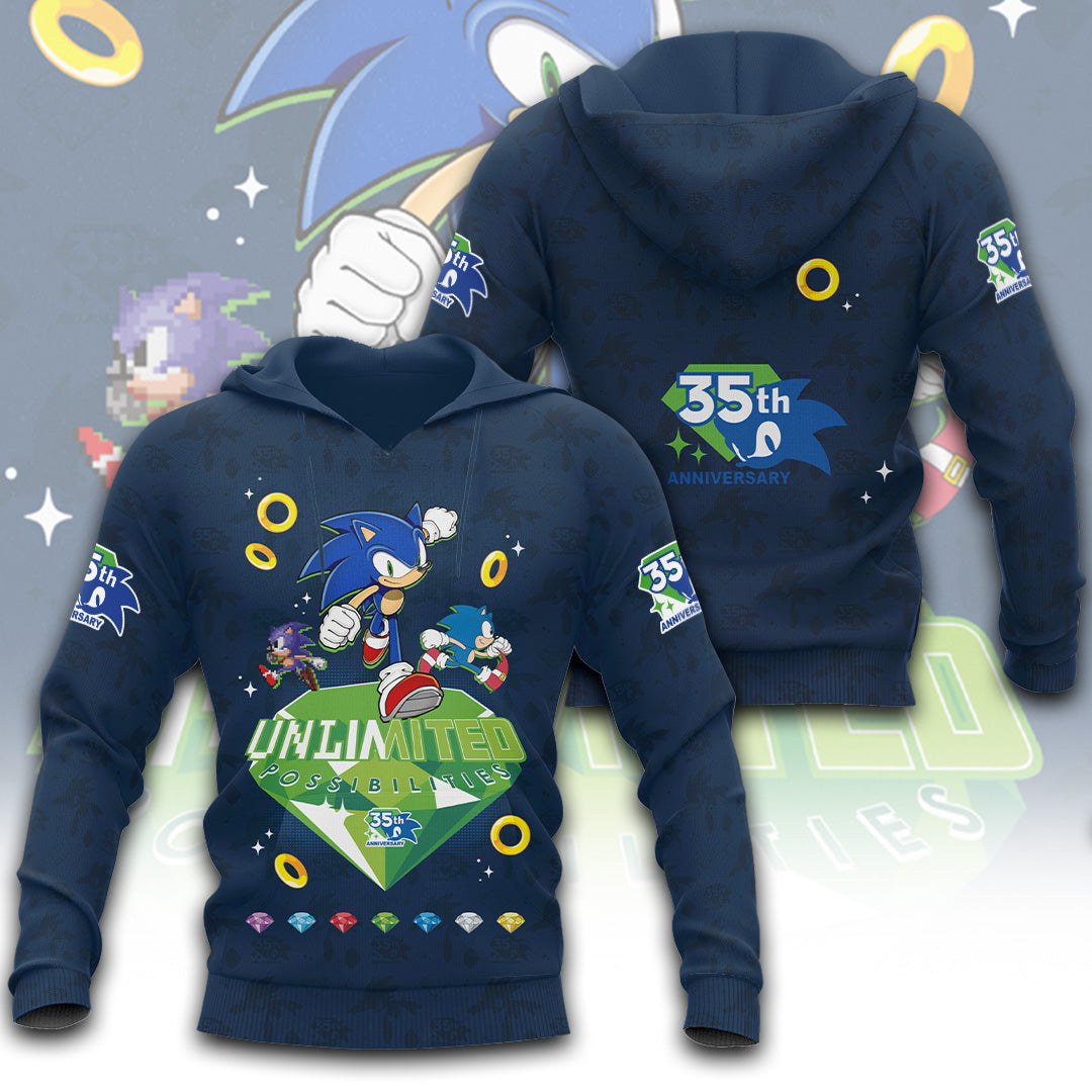 Sonic the Hedgehog 35th Anniversary 3D Apparel – TANTN24000