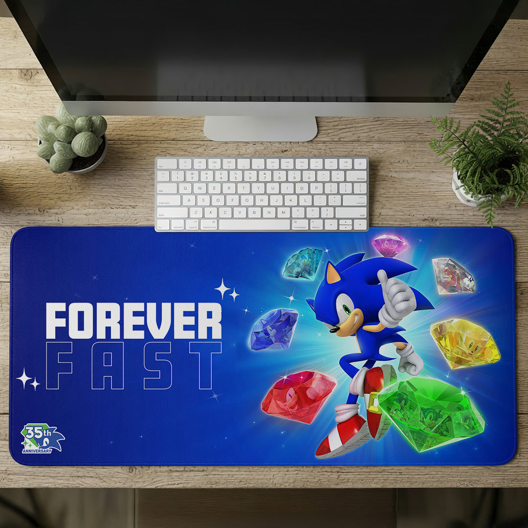 Sonic the Hedgehog 35th Anniversary Custom Gaming Desk Mat – GNE7220
