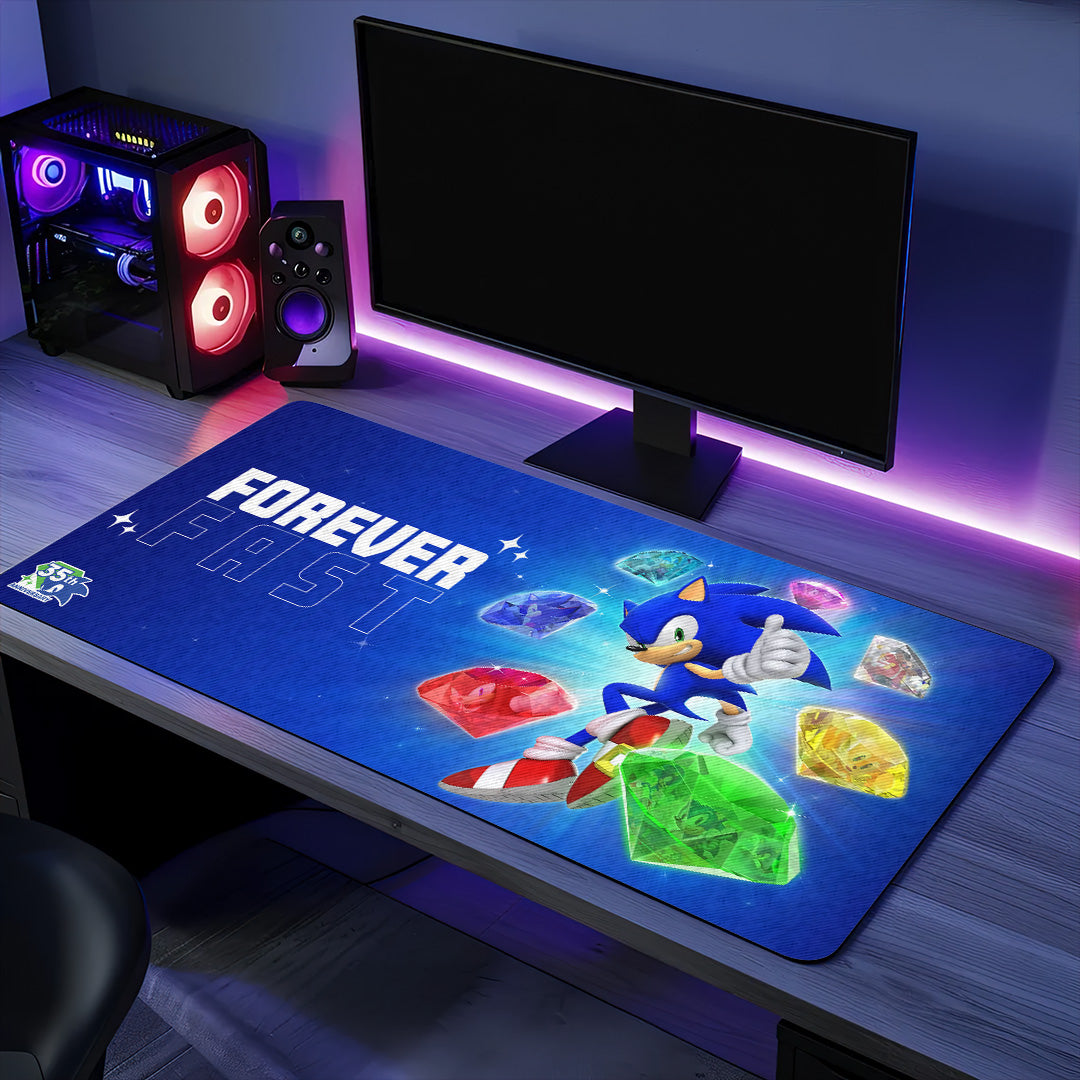 Sonic the Hedgehog 35th Anniversary Custom Gaming Desk Mat – GNE7220