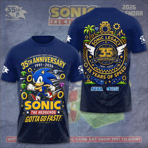 Sonic the Hedgehog 35th Anniversary 3D Apparel – GNE7215