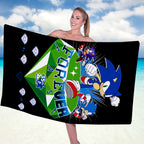 Sonic the Hedgehog 35th Anniversary Rectangle Beach Towel – GNE7407