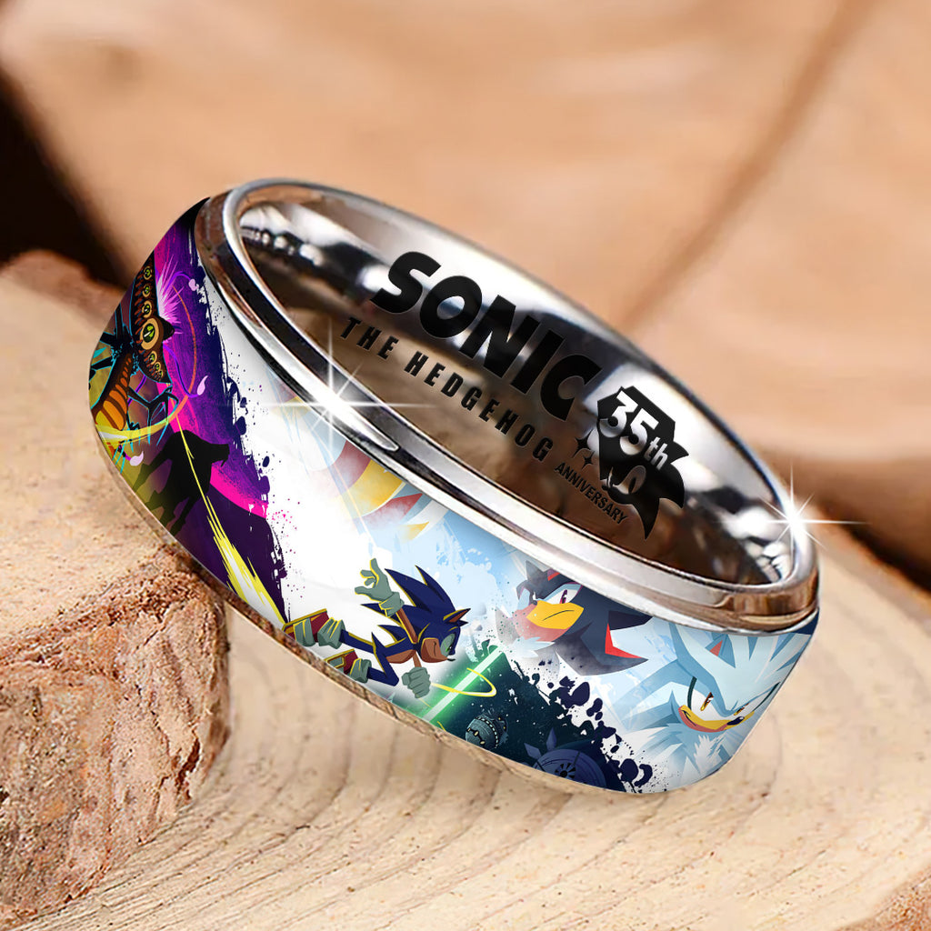 Sonic the Hedgehog 35th Anniversary Custom Alloy Ring – GNE7377