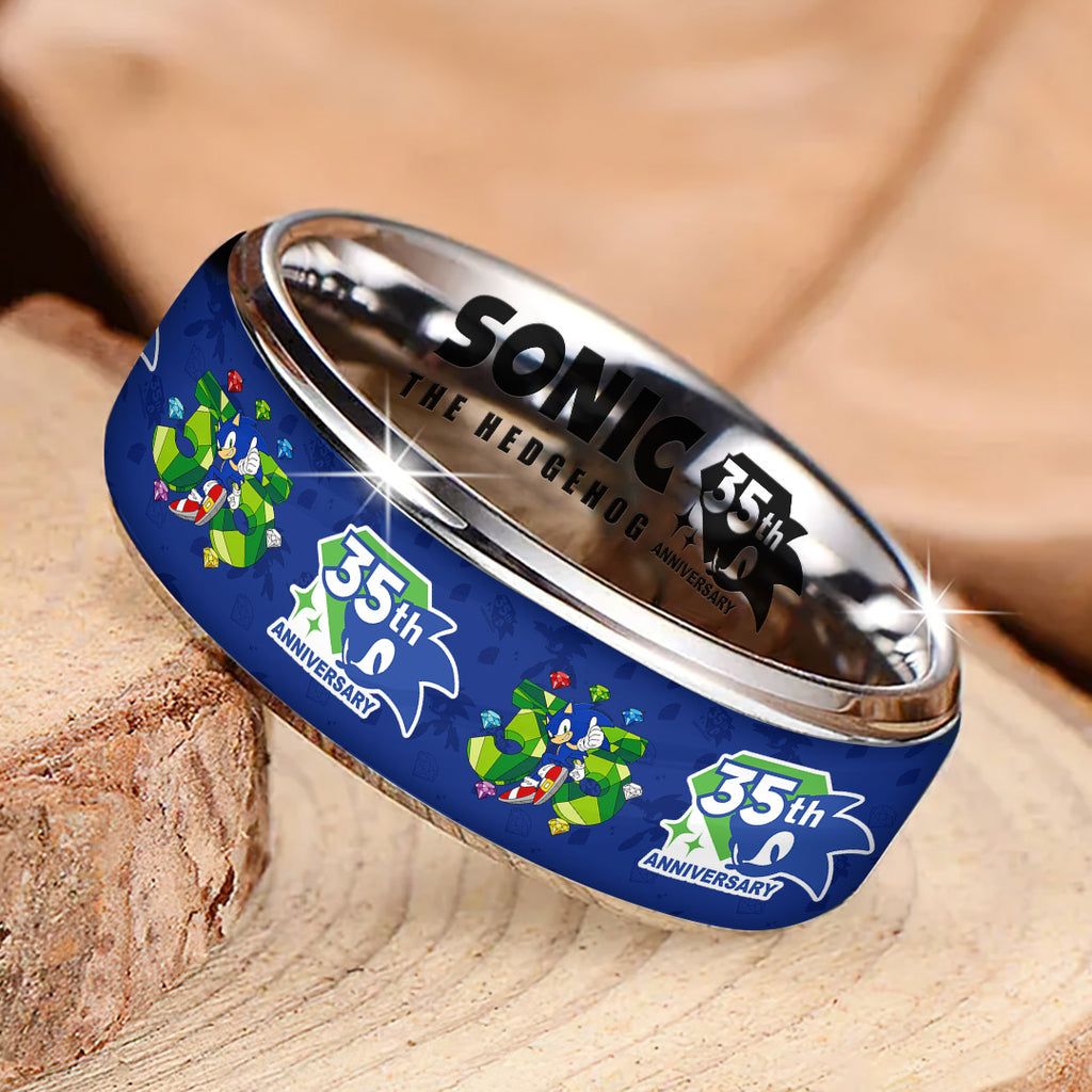 Sonic the Hedgehog 35th Anniversary Custom Alloy Ring – GNE7380