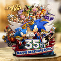 Sonic the Hedgehog 35th Anniversary Custom Shape Acrylic Plaque – GNE7248